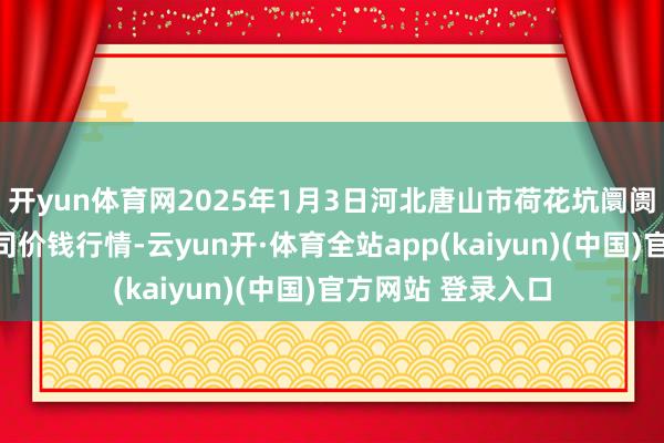 开yun体育网2025年1月3日河北唐山市荷花坑阛阓缱绻惩处有限公司价钱行情-云yun开·体育全站app(kaiyun)(中国)官方网站 登录入口