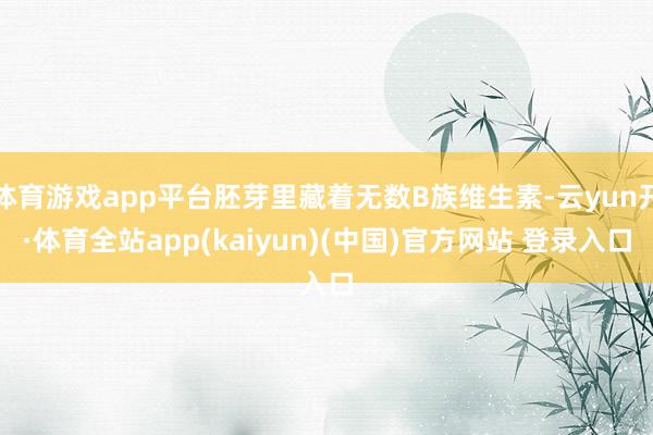 体育游戏app平台胚芽里藏着无数B族维生素-云yun开·体育全站app(kaiyun)(中国)官方网站 登录入口