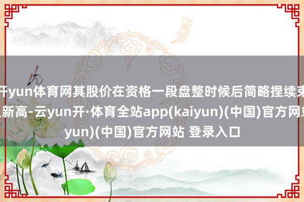 开yun体育网其股价在资格一段盘整时候后简略捏续束缚创下历史新高-云yun开·体育全站app(kaiyun)(中国)官方网站 登录入口